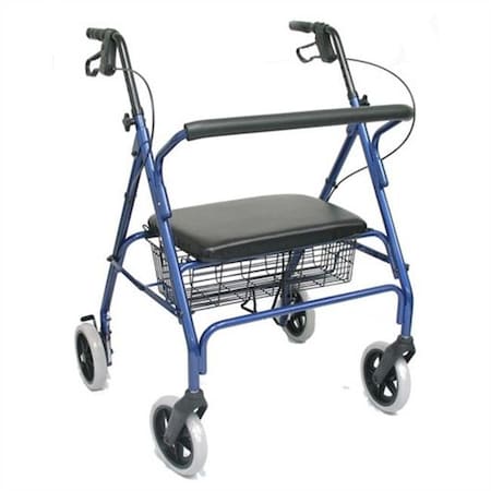 Karman Healthcare Karman Healthcare R-4700-BL Heavy Duty Rollator-Blue R-4700-BL
